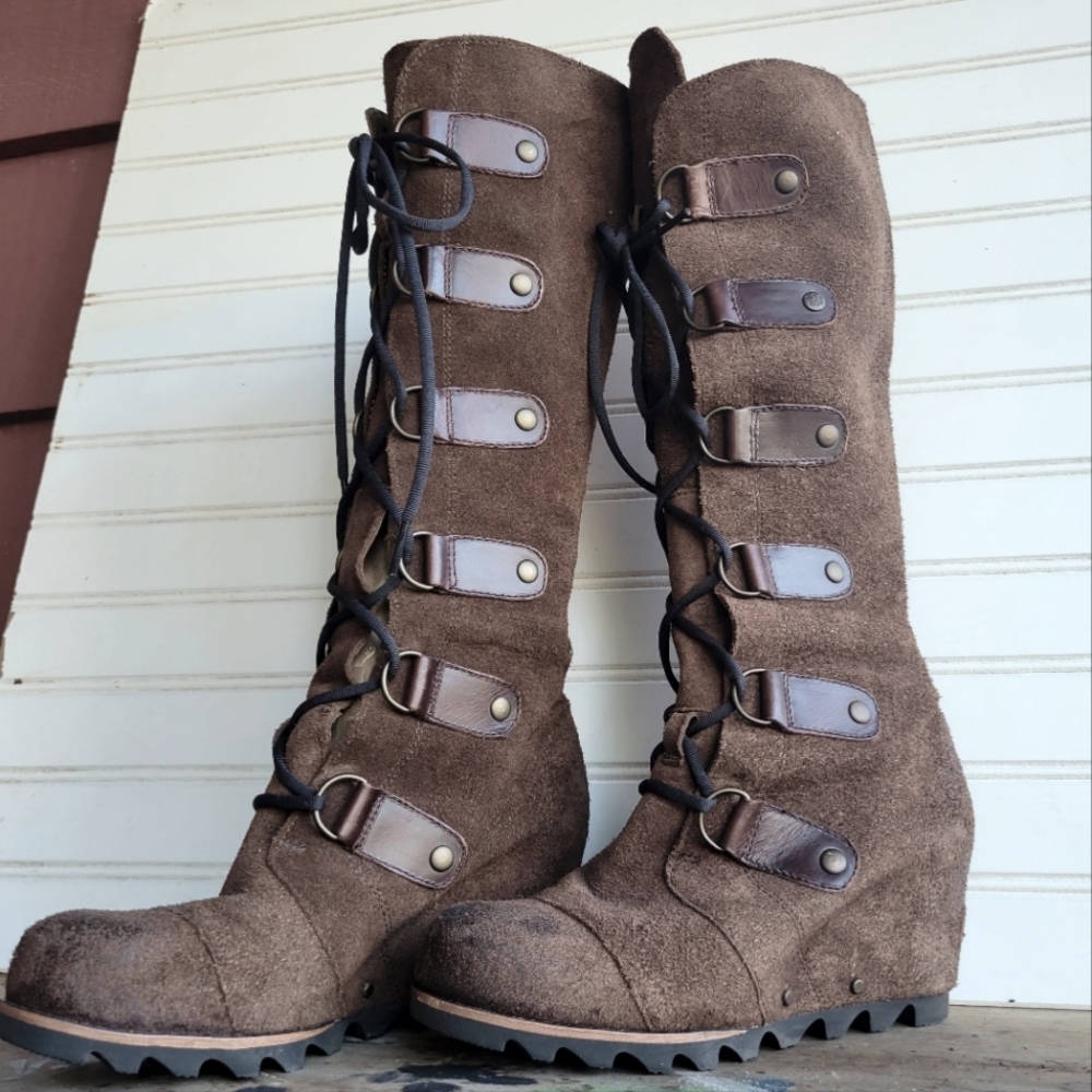 Sorel Joan of arctic knee high wedge boot